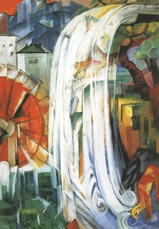 Franz Marc The Bewitched Mill (mk34) Norge oil painting art